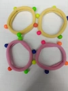 Colorful light-colored beaded high-elasticity hair bands and hair ties Item Picture